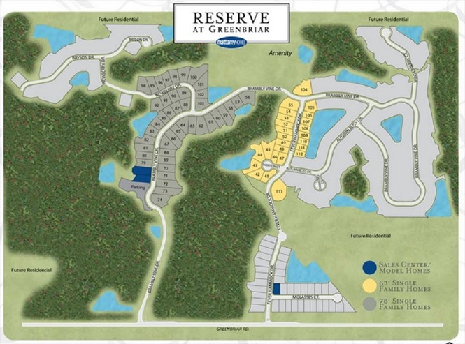 Mattamy is opening up for lot sales at The Reserve at Greenbriar in St. Johns County.
